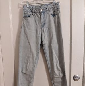 Light blue roughed up jeans